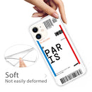 For iPhone 11 Boarding Pass Series TPU Phone Protective Case(Paris)