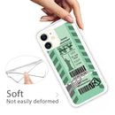 For iPhone 11 Boarding Pass Series TPU Phone Protective Case(Green New York)