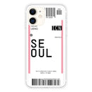 For iPhone 11 Boarding Pass Series TPU Phone Protective Case(Seoul)