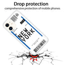 For iPhone 11 Boarding Pass Series TPU Phone Protective Case(New York)