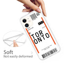 For iPhone 11 Boarding Pass Series TPU Phone Protective Case(Toronto)