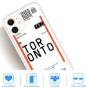For iPhone 11 Boarding Pass Series TPU Phone Protective Case(Toronto)