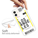 For iPhone 11 Boarding Pass Series TPU Phone Protective Case(Losangeles)