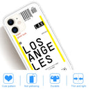 For iPhone 11 Boarding Pass Series TPU Phone Protective Case(Losangeles)