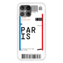 For iPhone 12 / 12 Pro Boarding Pass Series TPU Phone Protective Case(Paris)