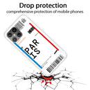 For iPhone 12 / 12 Pro Boarding Pass Series TPU Phone Protective Case(Paris)