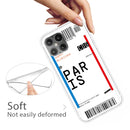 For iPhone 12 / 12 Pro Boarding Pass Series TPU Phone Protective Case(Paris)