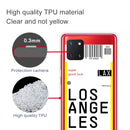For Samsung Galaxy A81 / Note 10 Lite Boarding Pass Series TPU Phone Protective Case(Los Angeles)