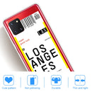 For Samsung Galaxy A81 / Note 10 Lite Boarding Pass Series TPU Phone Protective Case(Los Angeles)