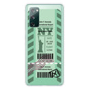 For Samsung Galaxy S20 FE Boarding Pass Series TPU Phone Protective Case(Green New York)