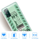 For Samsung Galaxy S20 FE Boarding Pass Series TPU Phone Protective Case(Green New York)