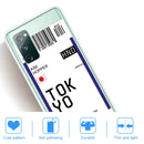 For Samsung Galaxy S20 FE Boarding Pass Series TPU Phone Protective Case(Flag Tokyo)