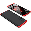 For OPPO Realme 7 GKK Three Stage Splicing Full Coverage PC Protective Case(Black Red)