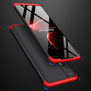 For OPPO Realme 7 GKK Three Stage Splicing Full Coverage PC Protective Case(Black Red)