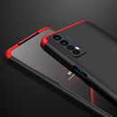 For OPPO Realme 7 GKK Three Stage Splicing Full Coverage PC Protective Case(Black Red)