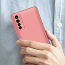 For OPPO Realme 7 GKK Three Stage Splicing Full Coverage PC Protective Case(Rose Gold)