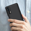 For OPPO Realme 7 GKK Three Stage Splicing Full Coverage PC Protective Case(Black)
