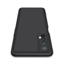 For OPPO Realme 7 GKK Three Stage Splicing Full Coverage PC Protective Case(Black)