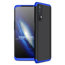 For OPPO Realme 7 GKK Three Stage Splicing Full Coverage PC Protective Case(Black Blue)