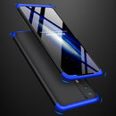 For OPPO Realme 7 GKK Three Stage Splicing Full Coverage PC Protective Case(Black Blue)