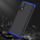 For OPPO Realme 7 GKK Three Stage Splicing Full Coverage PC Protective Case(Black Blue)