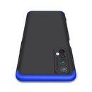 For OPPO Realme 7 GKK Three Stage Splicing Full Coverage PC Protective Case(Black Blue)