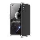 For OPPO Realme 7 Pro GKK Three Stage Splicing Full Coverage PC Protective Case(Black Silver)