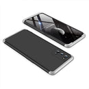 For OPPO Realme 7 Pro GKK Three Stage Splicing Full Coverage PC Protective Case(Black Silver)
