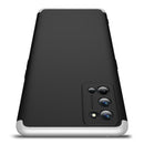 For OPPO Realme 7 Pro GKK Three Stage Splicing Full Coverage PC Protective Case(Black Silver)