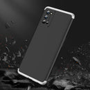 For OPPO Realme 7 Pro GKK Three Stage Splicing Full Coverage PC Protective Case(Black Silver)
