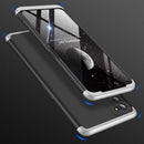 For OPPO Realme 7 Pro GKK Three Stage Splicing Full Coverage PC Protective Case(Black Silver)
