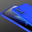 For OPPO Realme 7 Pro GKK Three Stage Splicing Full Coverage PC Protective Case(Blue)