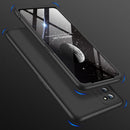 For OPPO Realme 7 Pro GKK Three Stage Splicing Full Coverage PC Protective Case(Black)