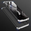 For Xiaomi Redmi 9C GKK Three Stage Splicing Full Coverage PC Protective Case(Black Silver)