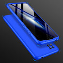 For Xiaomi Redmi 9C GKK Three Stage Splicing Full Coverage PC Protective Case(Blue)