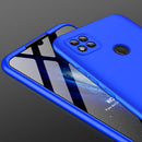 For Xiaomi Redmi 9C GKK Three Stage Splicing Full Coverage PC Protective Case(Blue)