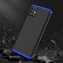 For Samsung Galaxy M31s GKK Three Stage Splicing Full Coverage PC Protective Case(Black Blue)