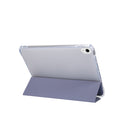 For iPad Air 2022 / 2020 10.9 3-folding Electric Pressed Skin Texture Smart Leather Tablet Case (Baby Blue)