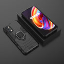 For OPPO Realme 7 Pro PC + TPU Shockproof Protective Case with Magnetic Ring Holder(Black)