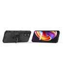 For OPPO Realme 7 Pro PC + TPU Shockproof Protective Case with Magnetic Ring Holder(Black)