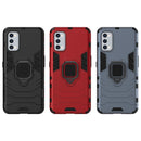 For OPPO Realme 7 Pro PC + TPU Shockproof Protective Case with Magnetic Ring Holder(Black)
