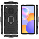 For Huawei Y9a PC + TPU Shockproof Protective Case with Magnetic Ring Holder(Black)