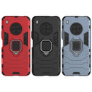 For Huawei Y9a PC + TPU Shockproof Protective Case with Magnetic Ring Holder(Black)