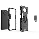 For Xiaomi Poco X3 NFC PC + TPU Shockproof Protective Case with Magnetic Ring Holder(Red)