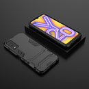 For Vivo Y20 PC + TPU Shockproof Protective Case with Holder(Black)