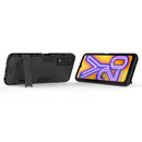 For Vivo Y20 PC + TPU Shockproof Protective Case with Holder(Black)