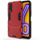 For Vivo Y20 PC + TPU Shockproof Protective Case with Holder(Red)