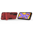 For Vivo Y20 PC + TPU Shockproof Protective Case with Holder(Red)