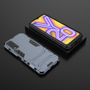 For Vivo Y20 PC + TPU Shockproof Protective Case with Holder(Navy Blue)