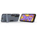 For Vivo Y20 PC + TPU Shockproof Protective Case with Holder(Navy Blue)